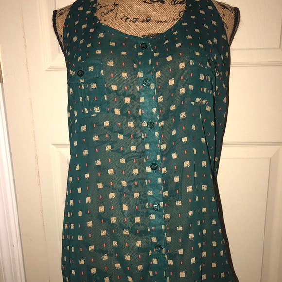 mine Tops - Sheer sleeveless blouse